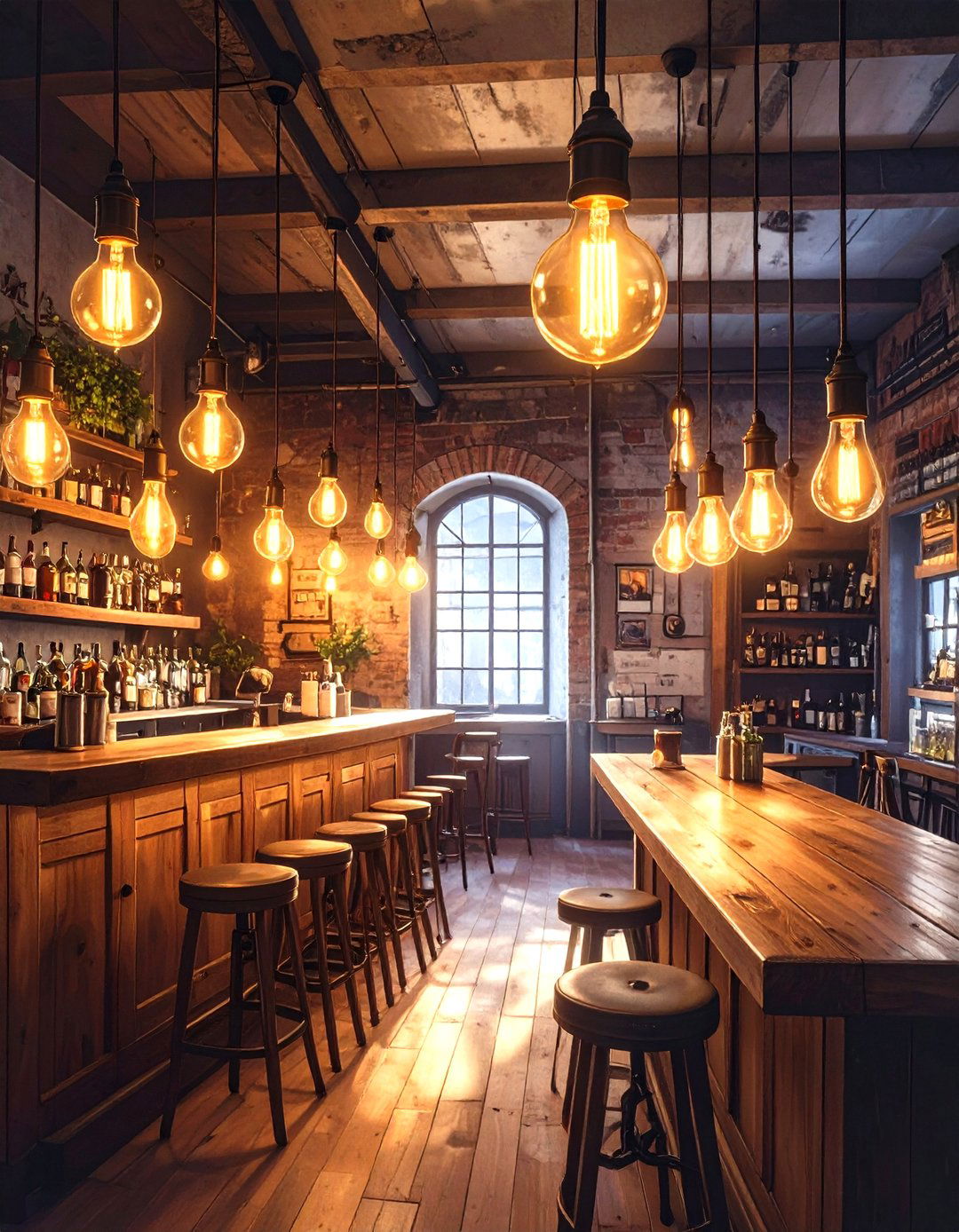 Moody Lighting with Edison Bulbs - 30 speakeasy basement ideas