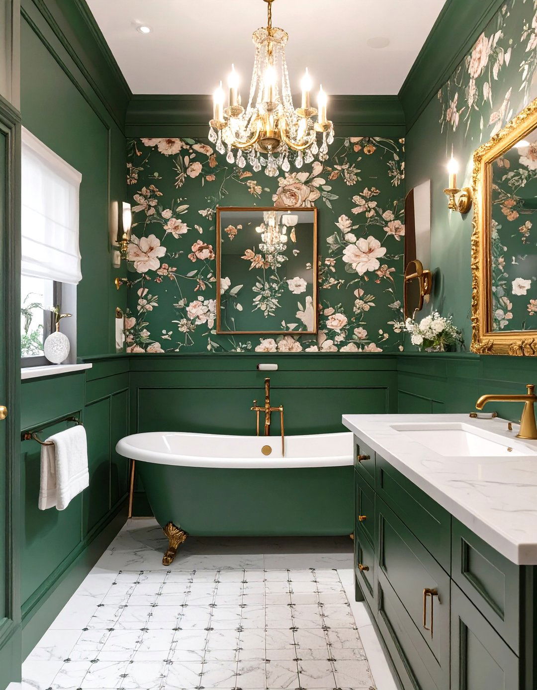 Moody Maximalist Bathroom - 30 how to design a bathroom ideas