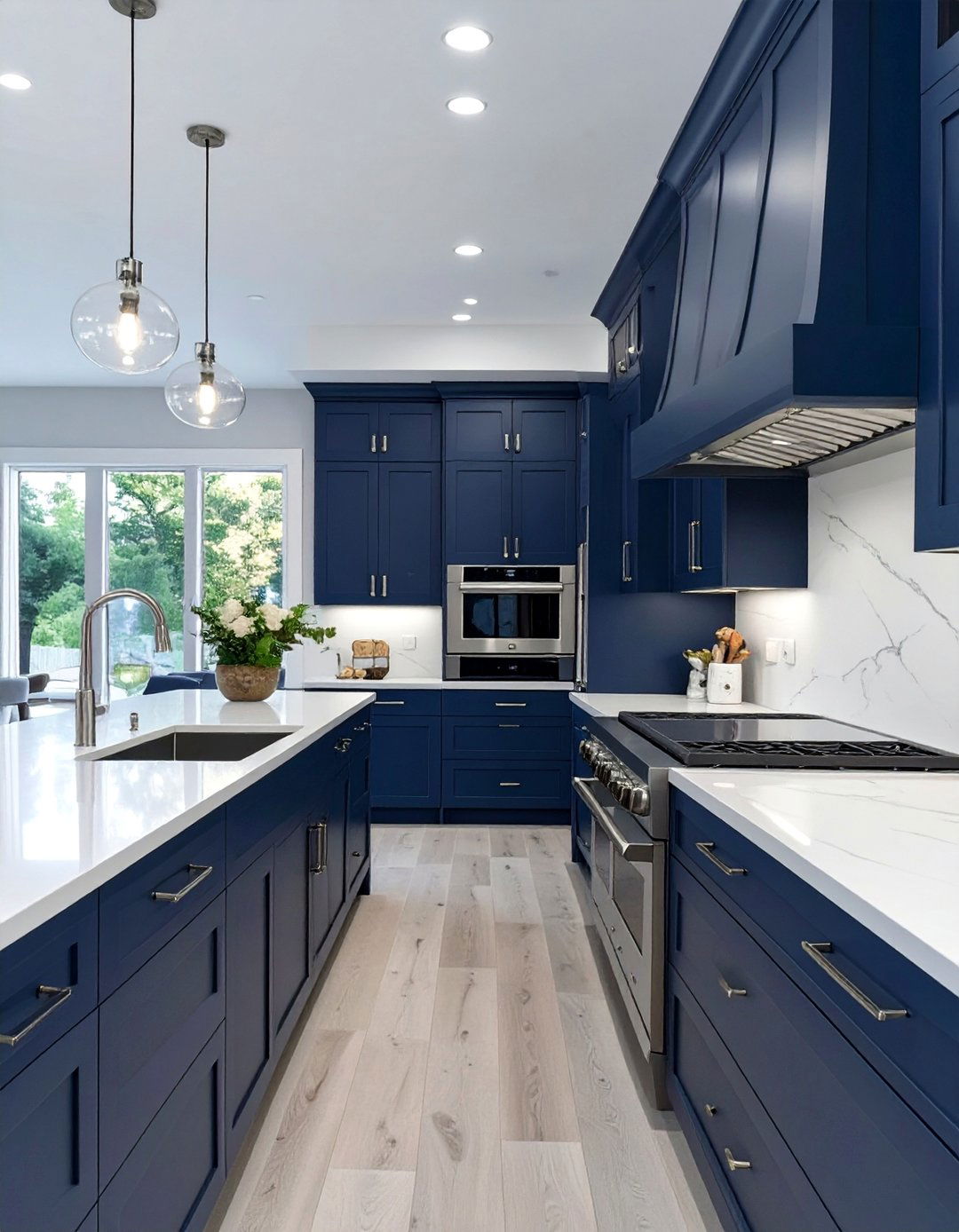 Moody Navy Blue Kitchen - 30 dark kitchen ideas