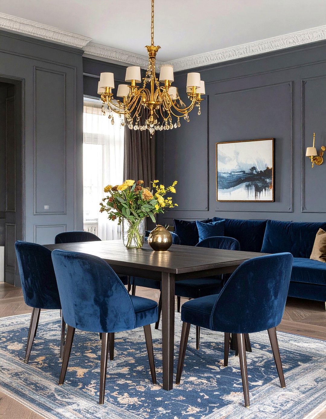 Moody and Dramatic Ambiance - 30 lounge dining room ideas