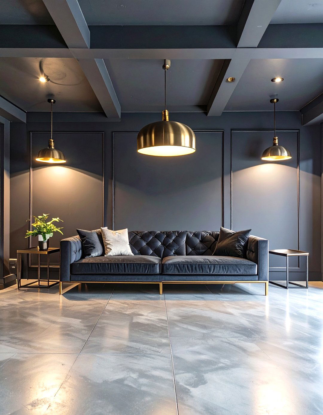 Moody and Dramatic Dark Walls - 30 garage painting ideas