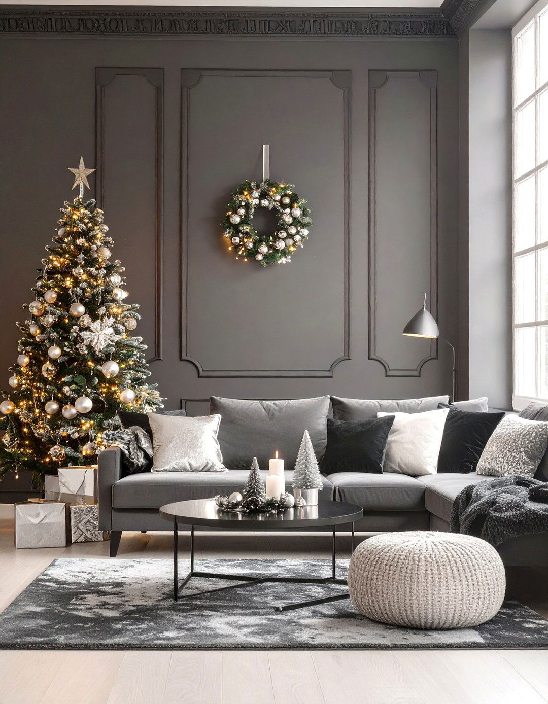 Moody and Dramatic Holiday Noir - 30 interior design ideas for holiday decor