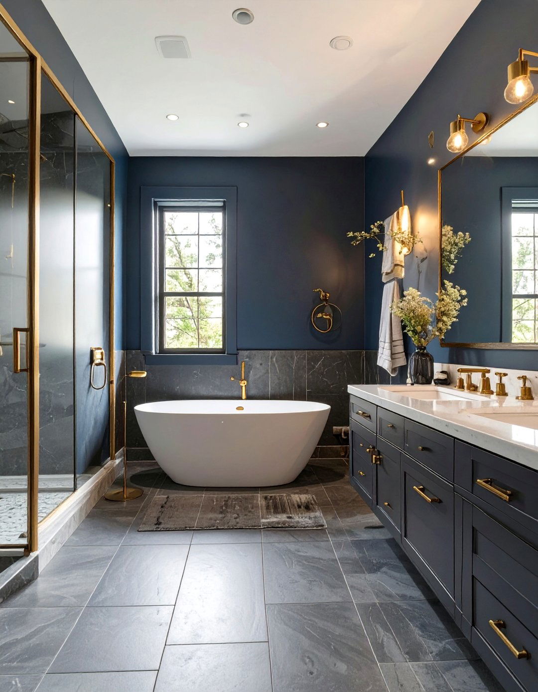 Moody and Dramatic with Navy and Charcoal