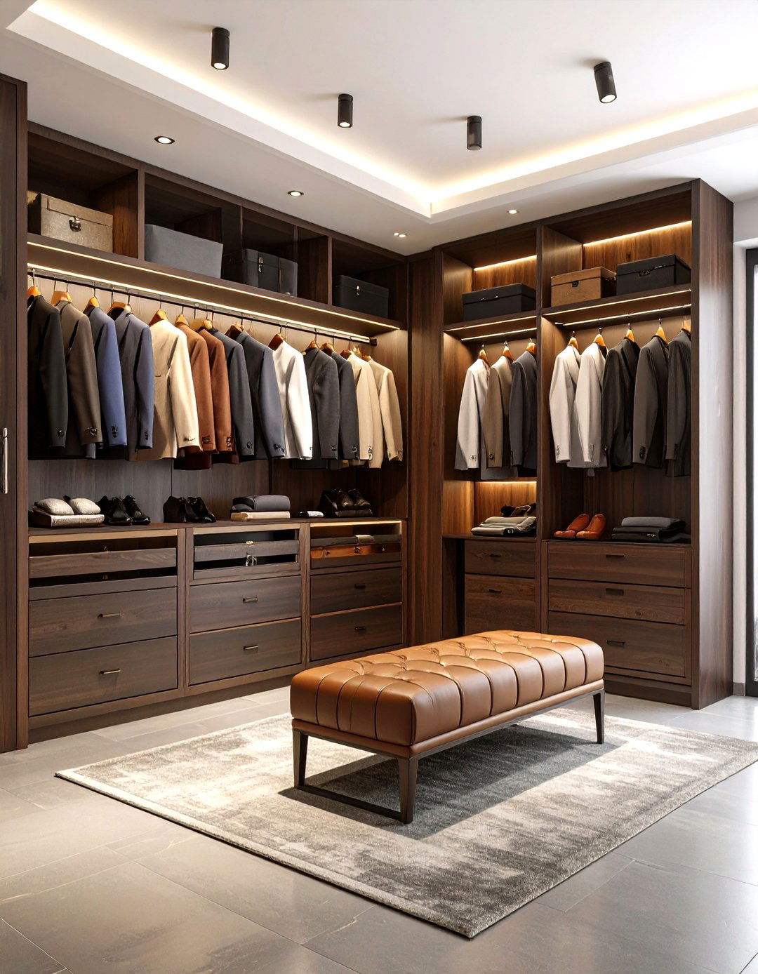 Moody and Masculine Closet