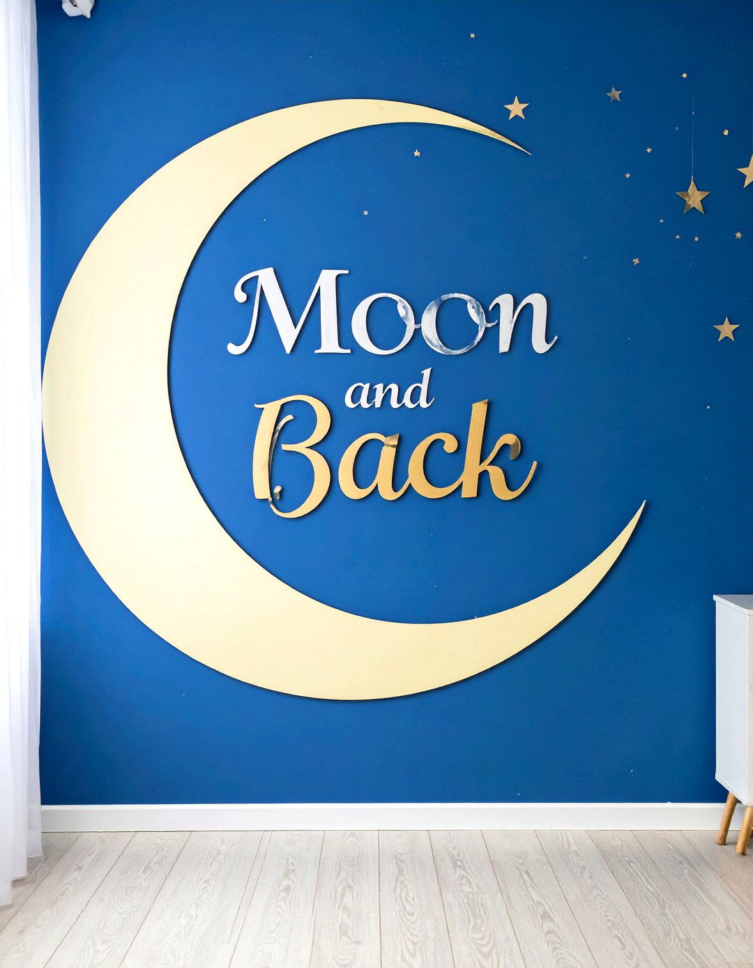 Moon and Back Love Sign - 30 baby shower sign ideas