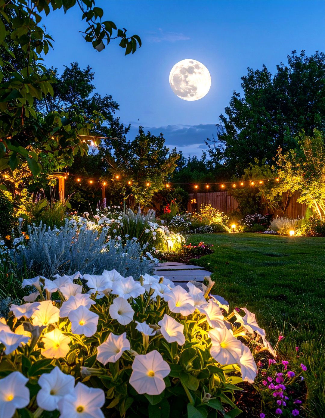 Moonlight Flower Bed Garden - 30 flower bed garden ideas