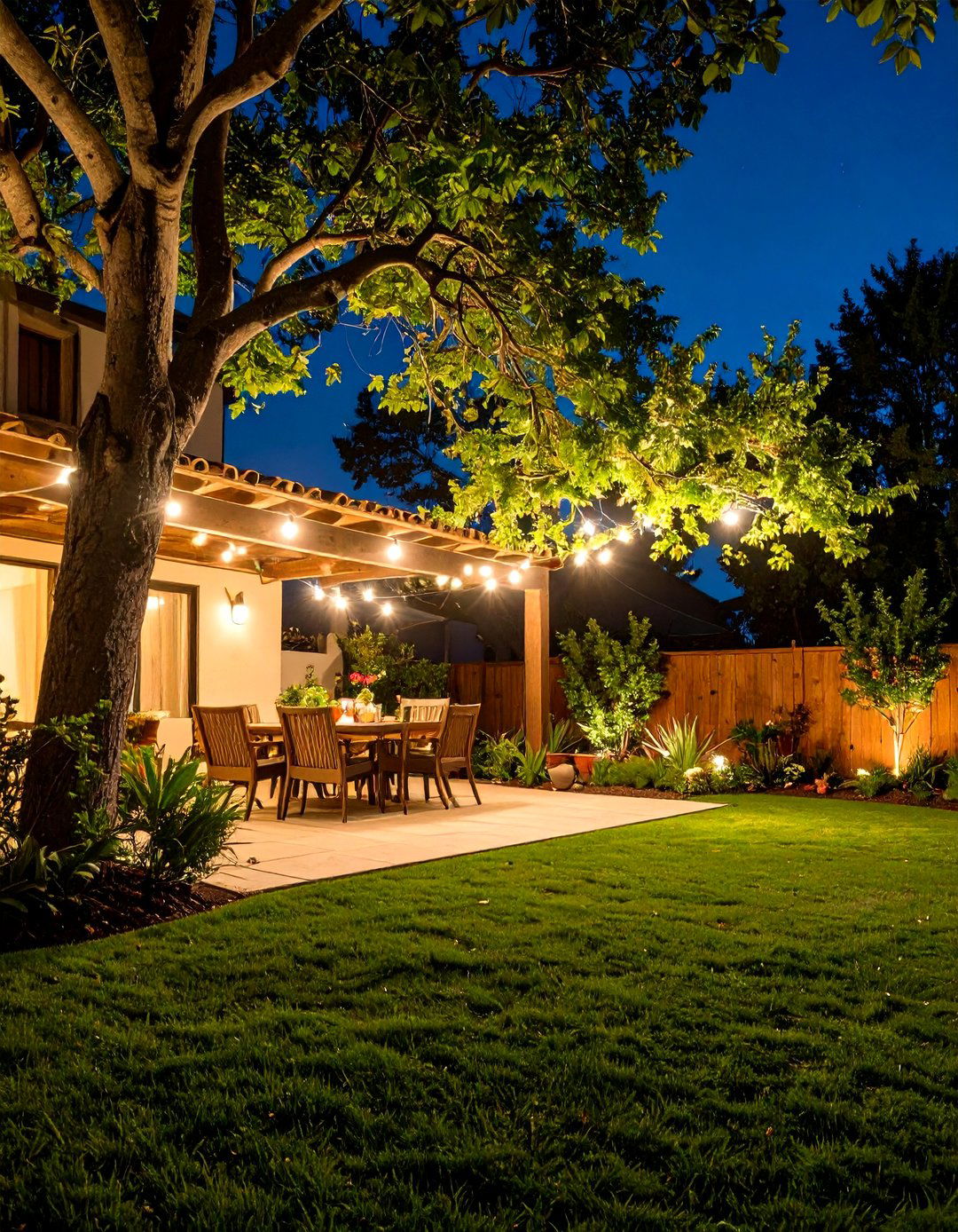 Moonlighting from Above - 30 backyard lighting ideas