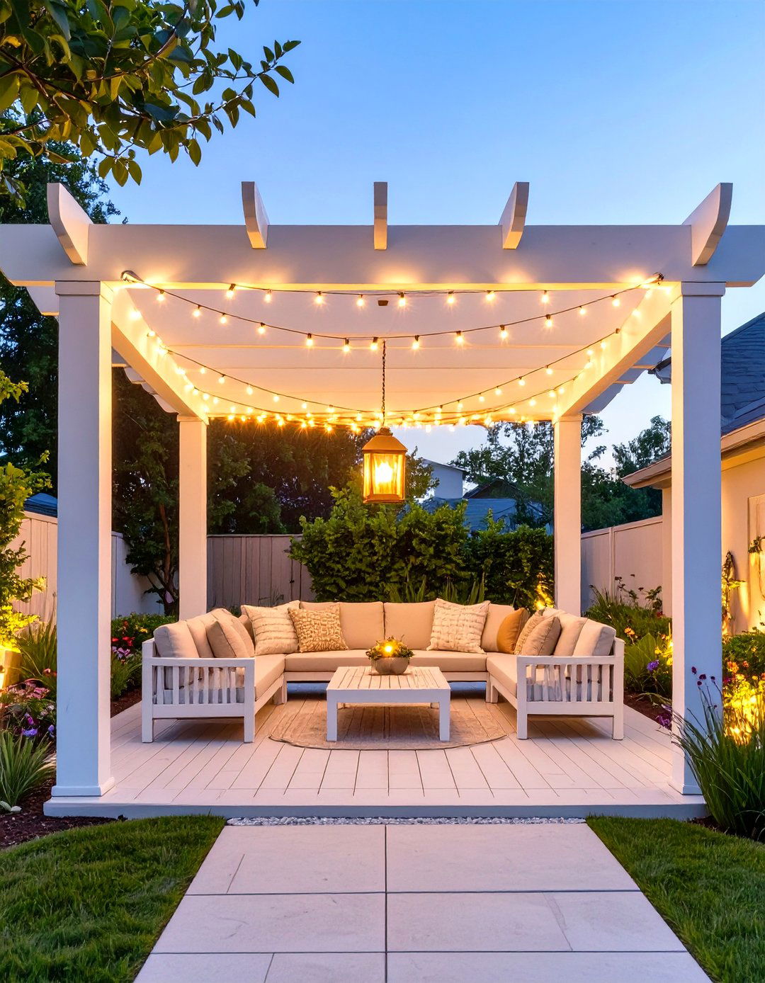 Moonlighting from High Tree Branches - 30 outdoor house lighting ideas