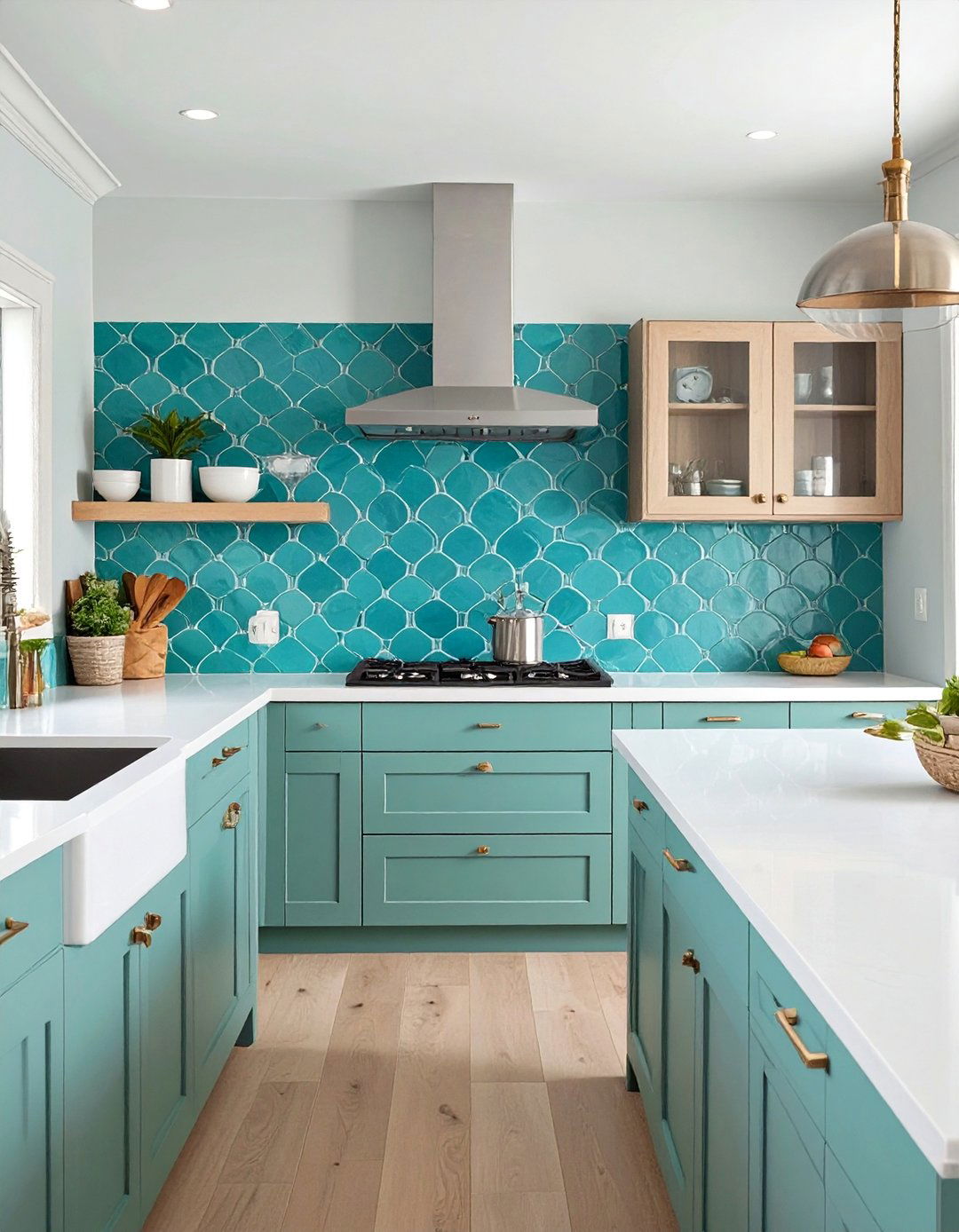 Moroccan Fish Scale Tile Backsplash - 30 backsplash designs
