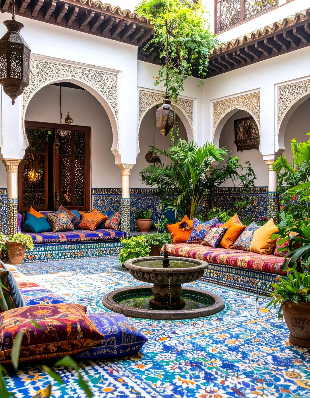 Moroccan Inspired Courtyard - 30 interior design consultant ideas