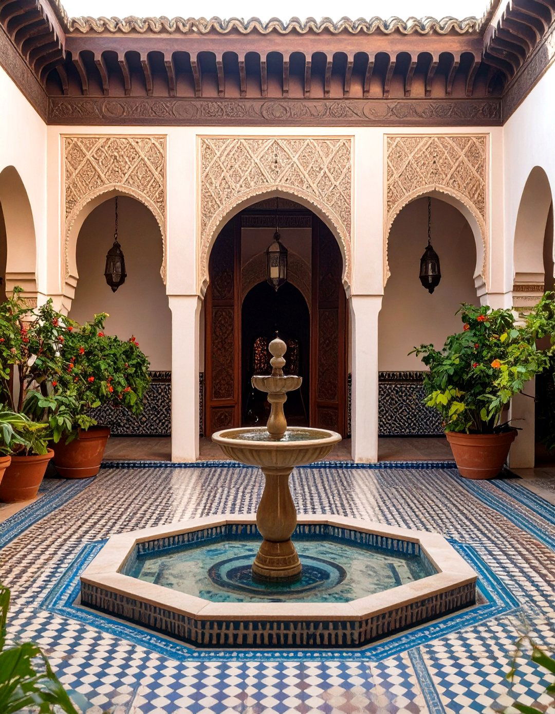 Moroccan Inspired Courtyard Riad - 30 interior design drawing ideas