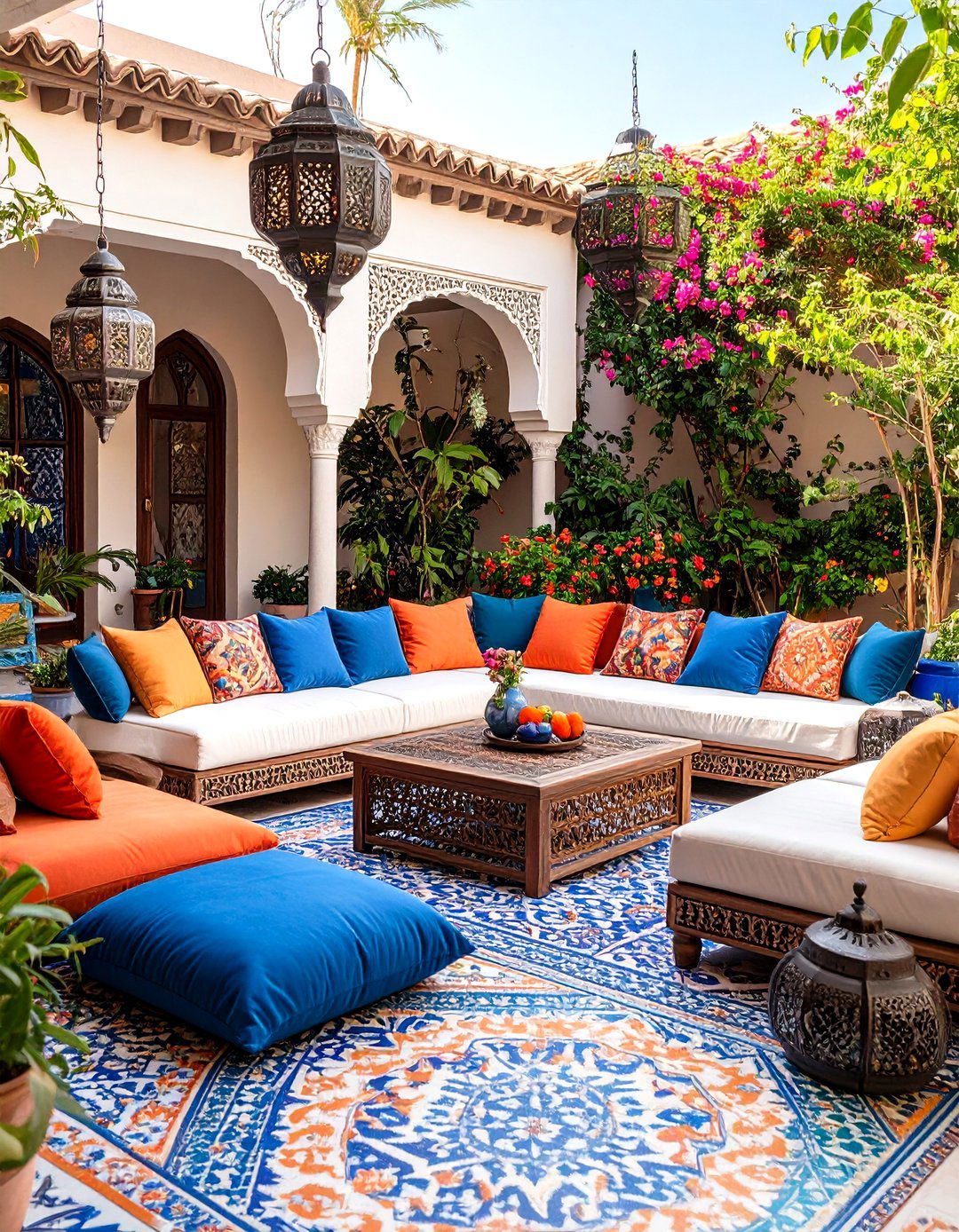 Moroccan Inspired Patio Layout - 30 patio layout ideas