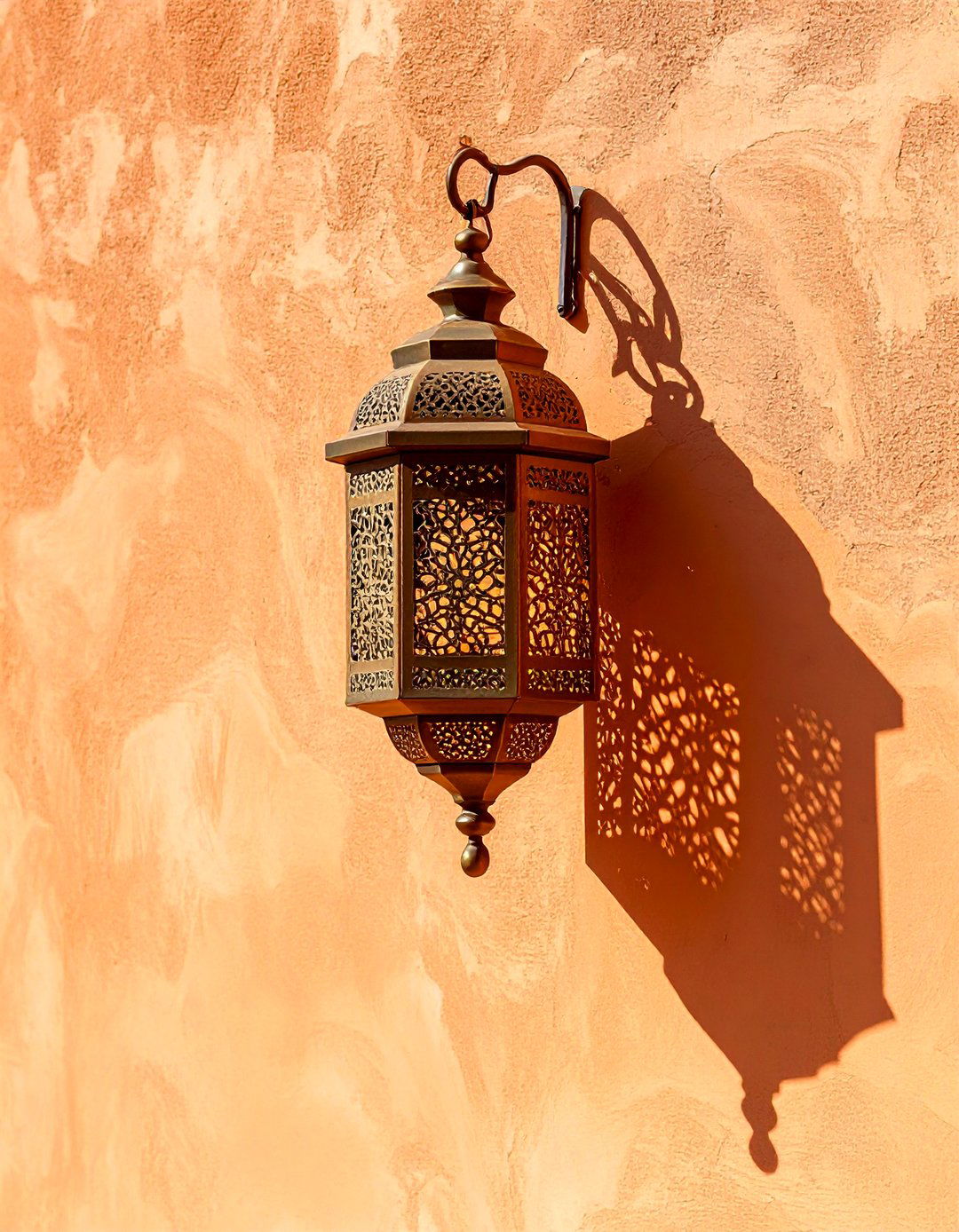 Moroccan Inspired Pierced Metal Lanterns - 30 outdoor wall lighting ideas