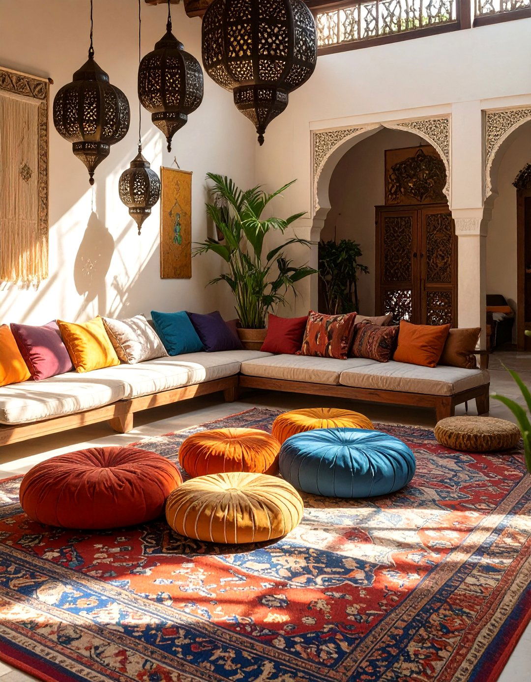 Moroccan Living Room Oasis - 30 colorful living room ideas