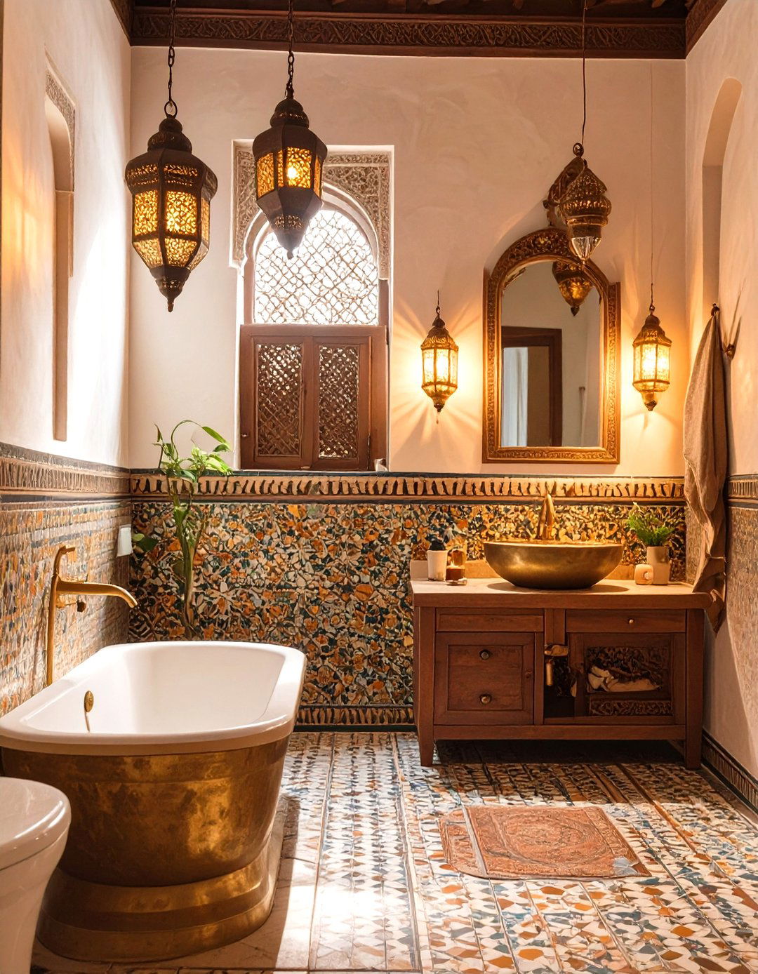 Moroccan Riad Bathroom - 30 design bathroom online ideas