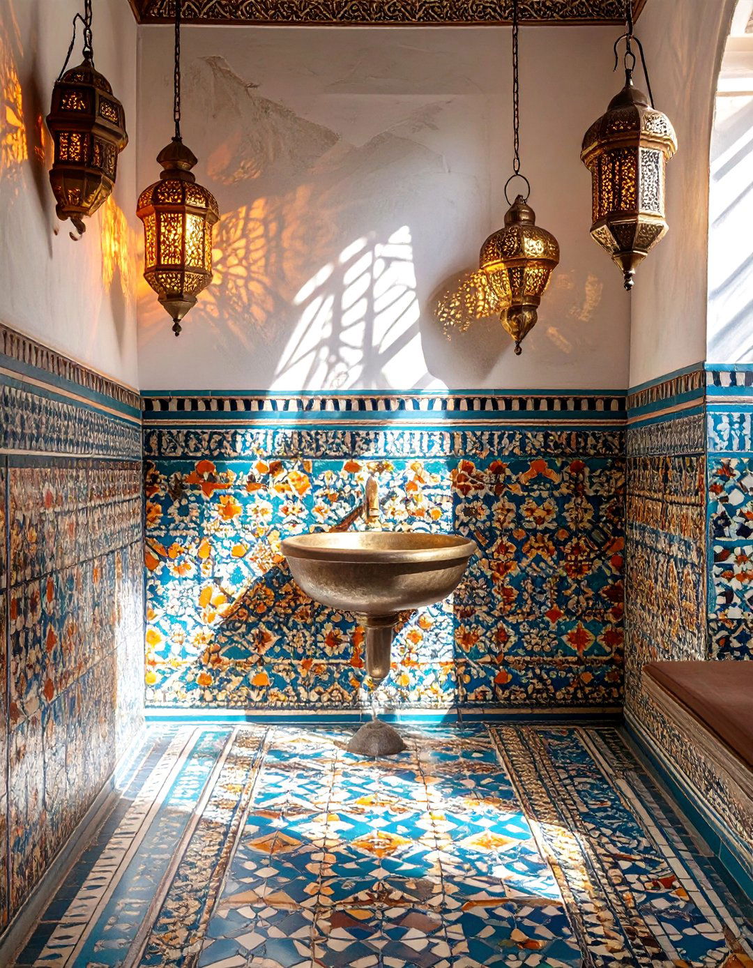 Moroccan Riad Bathroom - 30 bathroom makeover ideas