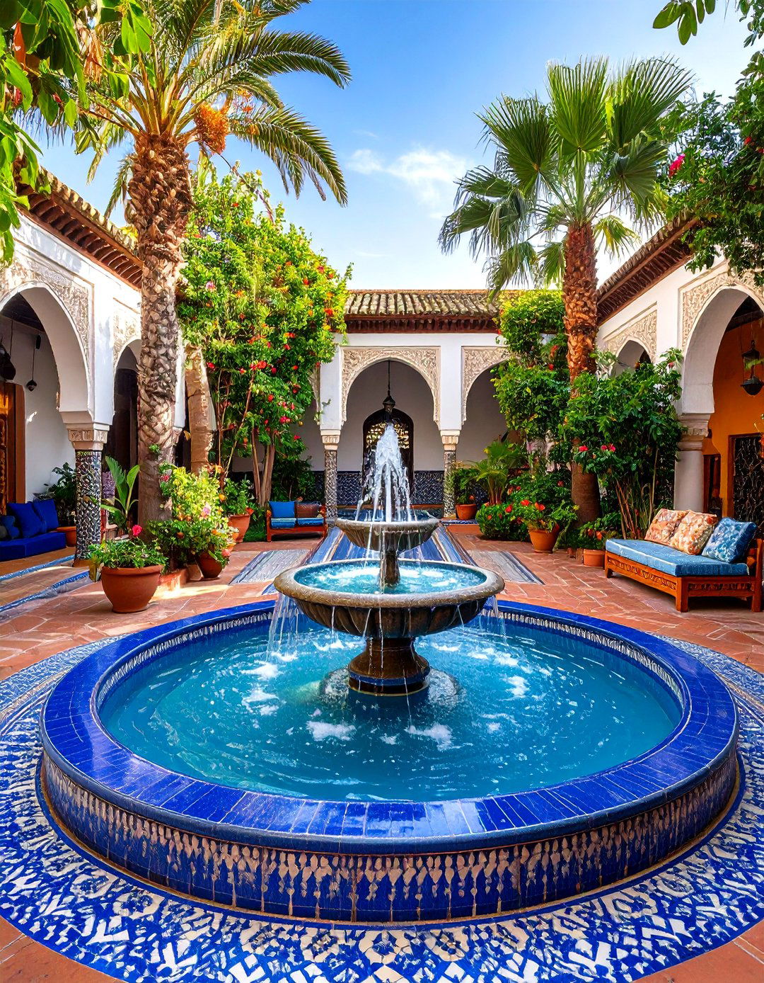 Moroccan Riad Garden - 30 garden decoration ideas