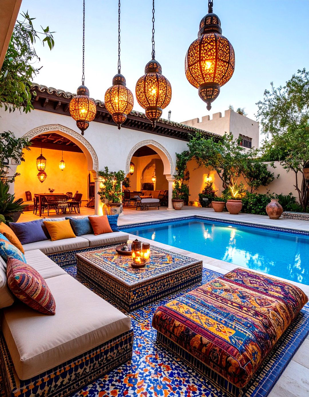 Moroccan Style Pool Patio - 30 pool patio ideas