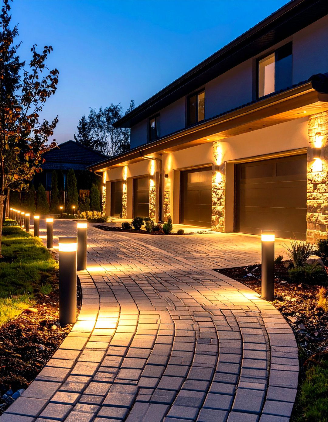 Motion Activated Pathway Lighting - 30 exterior garage lighting ideas