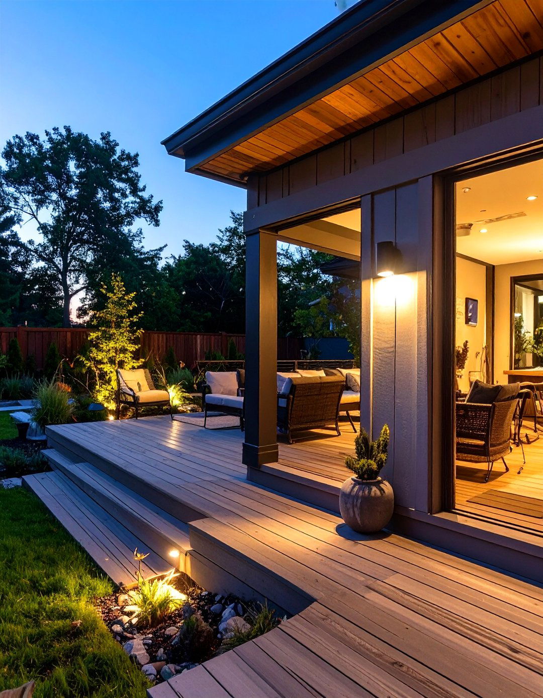 Motion Activated Security Lights - 30 deck lights ideas