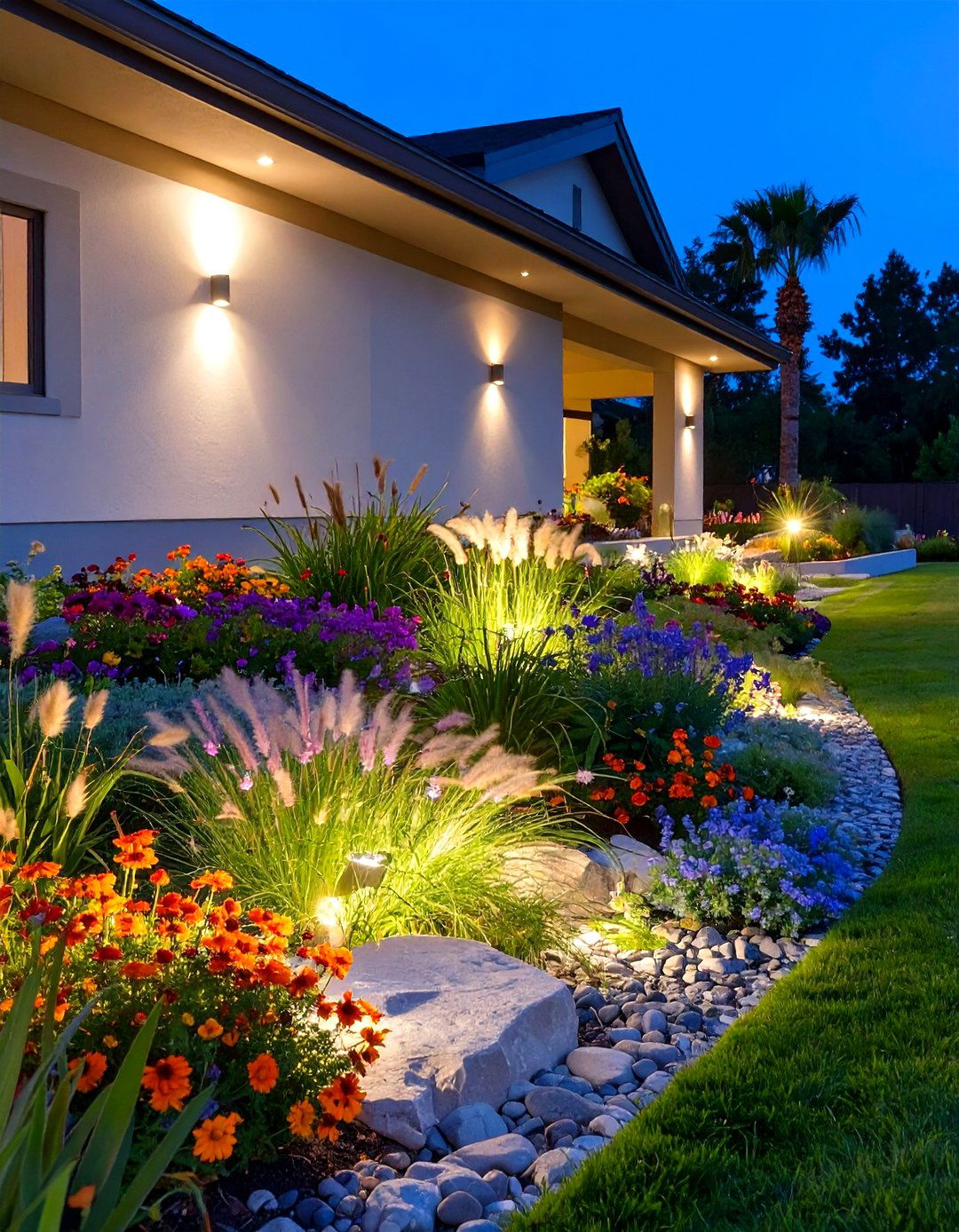 Motion Sensor Floodlights for Security - 30 outdoor house lighting ideas