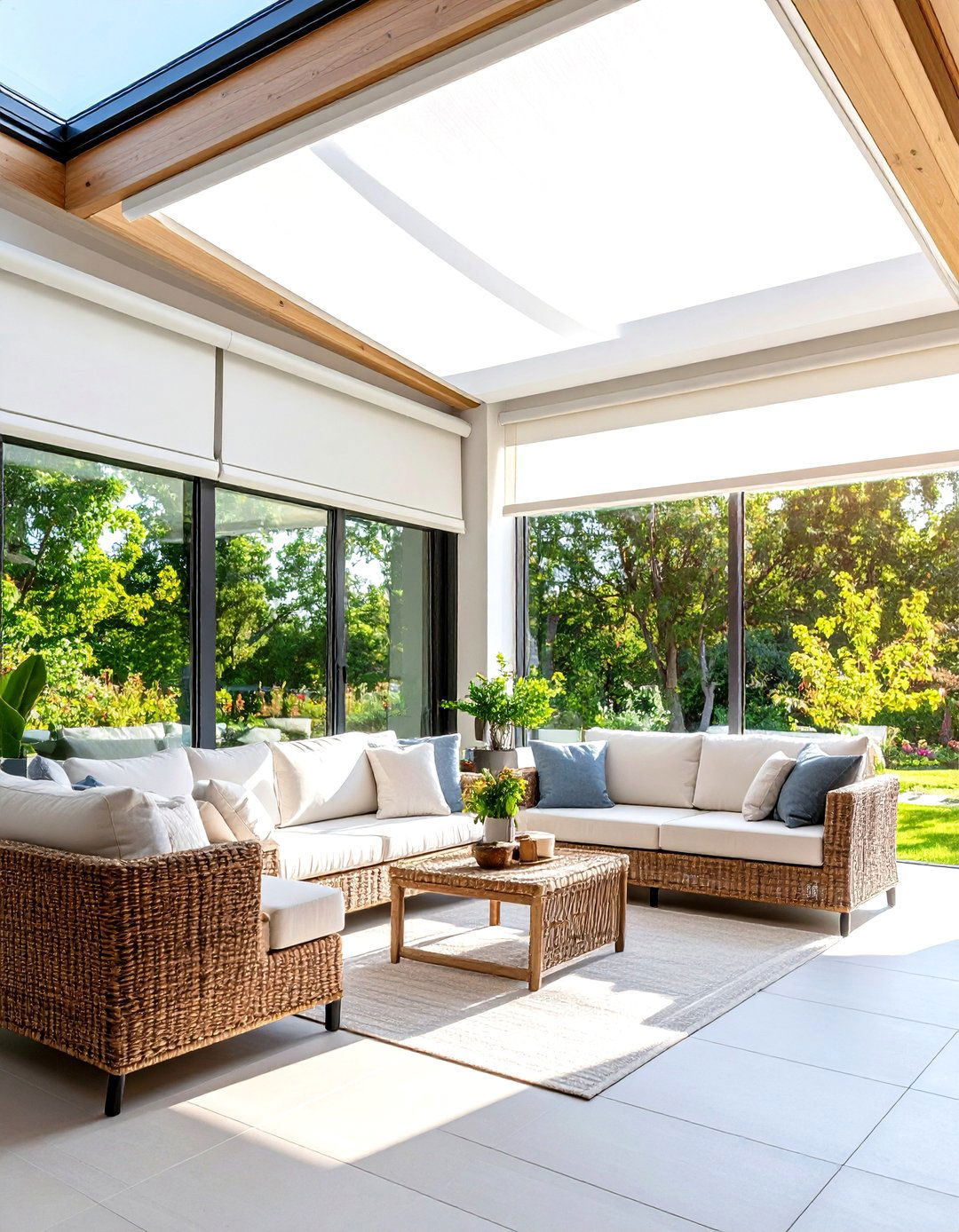 Motorized Retractable Skylight Shades - 30 patio shades ideas