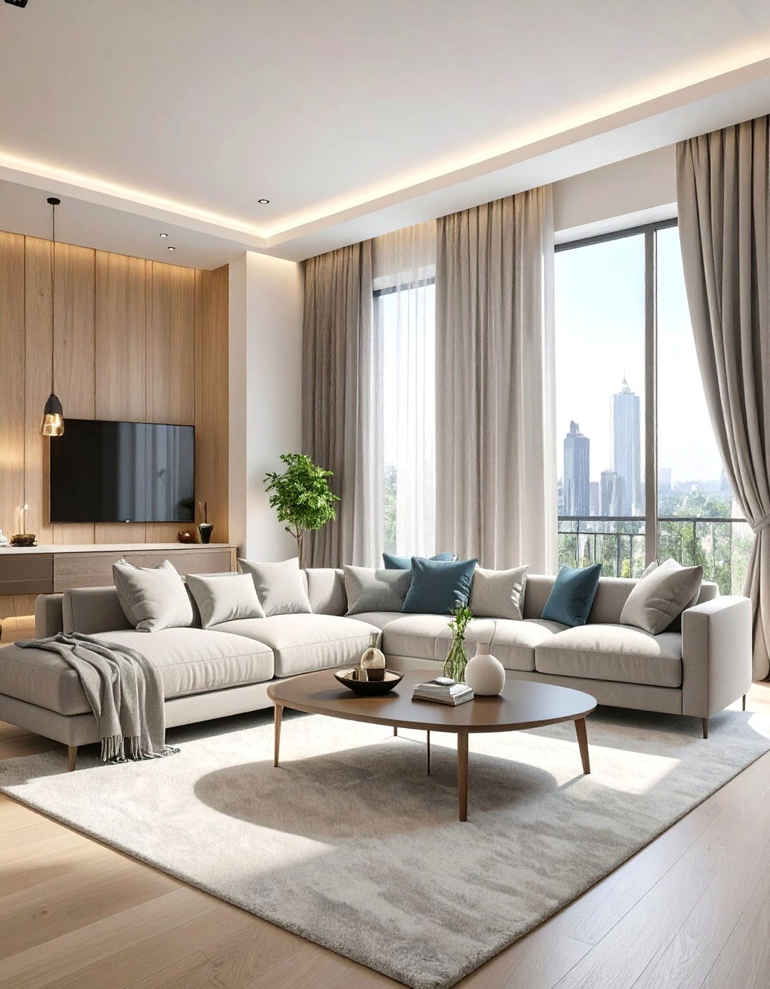 Motorized Smart Curtains - 30 modern curtain designs for living room