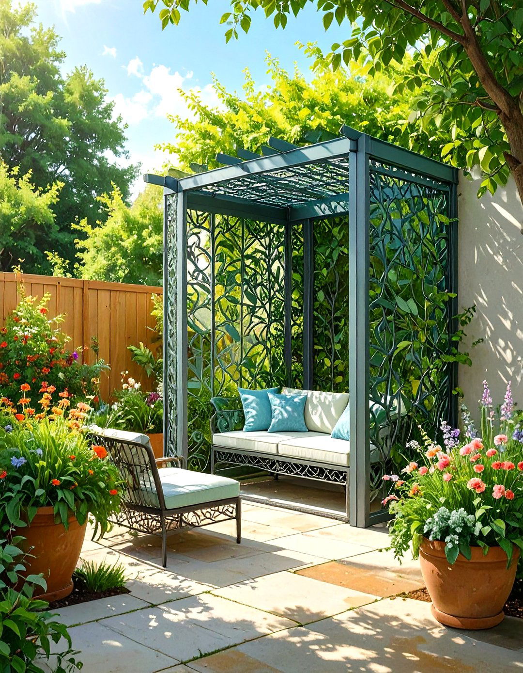 Mount Wall Sconces for Small Patio Lighting - 30 small patio decorating ideas