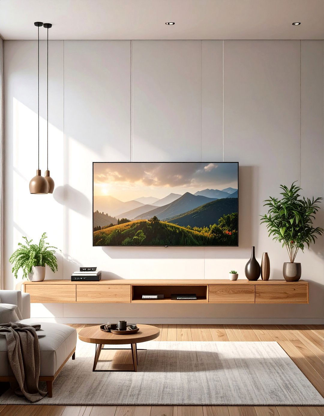 Mount Your Television - 30 simple living room ideas