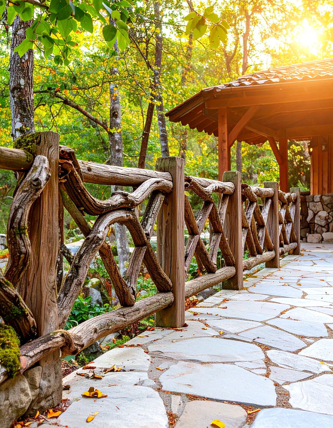 Mountain Laurel Branch Patio Railing - 30 patio railing ideas