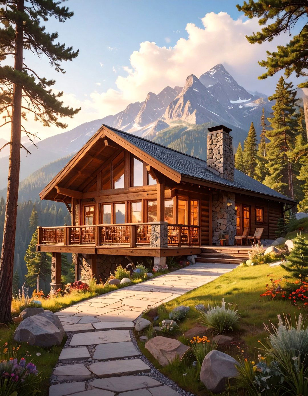 Mountain Lodge Bungalow Escape - 30 bungalow house design ideas