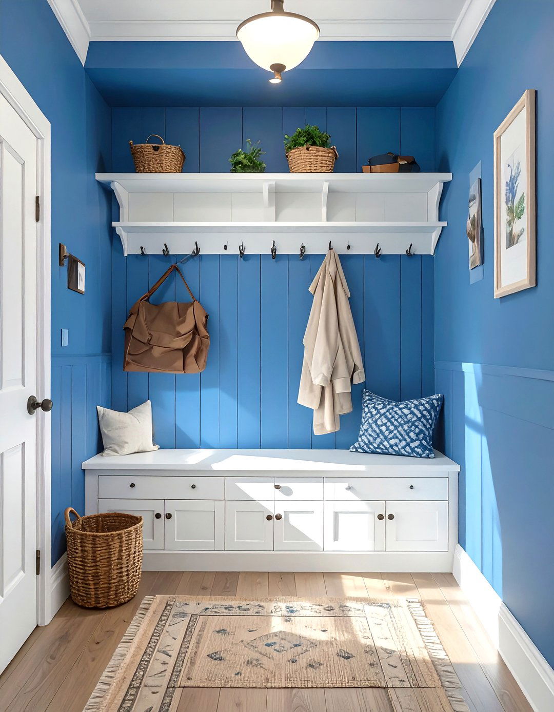Mudroom Nook in a Hallway - 30 modern mudroom ideas