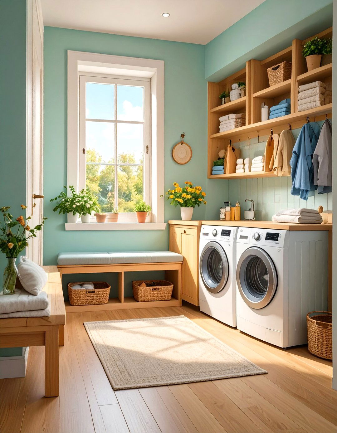 Mudroom and Small Laundry Room Combination - 30 small laundry room design ideas