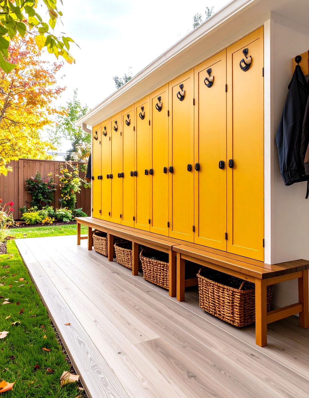 Mudroom with Individual Storage Lockers - 30 patricketsesfantomes.com what is interior design ideas