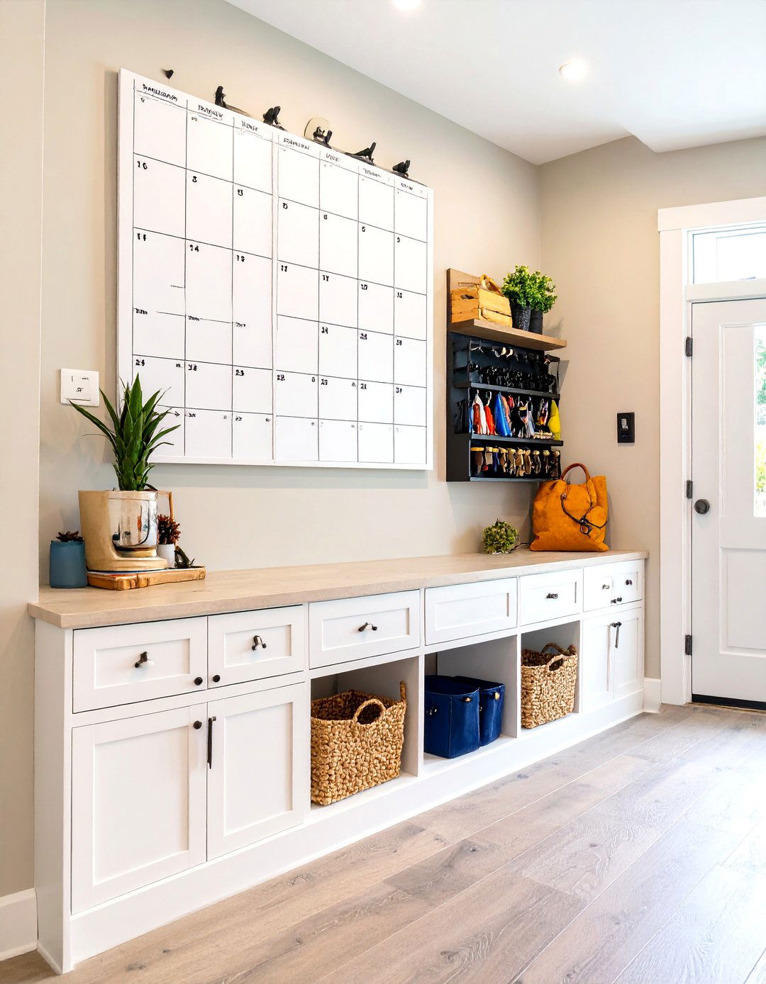 Mudroom with a Family Command Center - 30 modern mudroom ideas