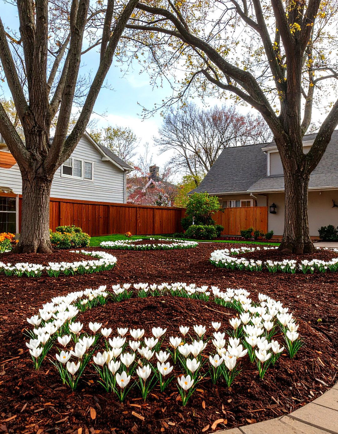 Mulch Rings Around Trees - 30 front yard mulch ideas