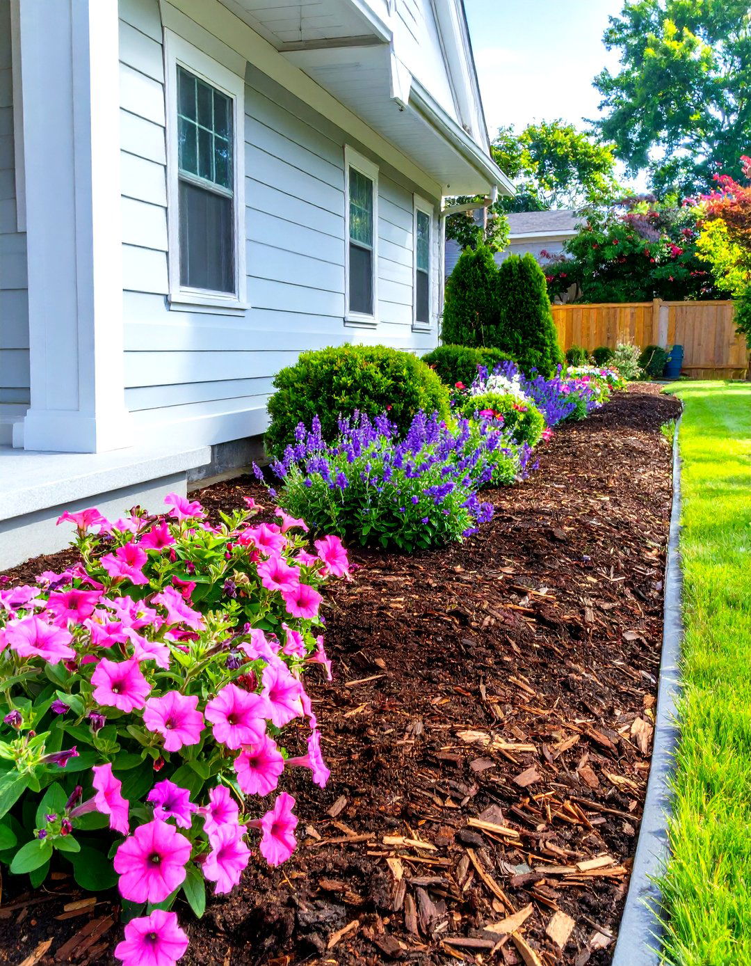 Mulch for Garden Beds - 30 simple front yard landscaping ideas