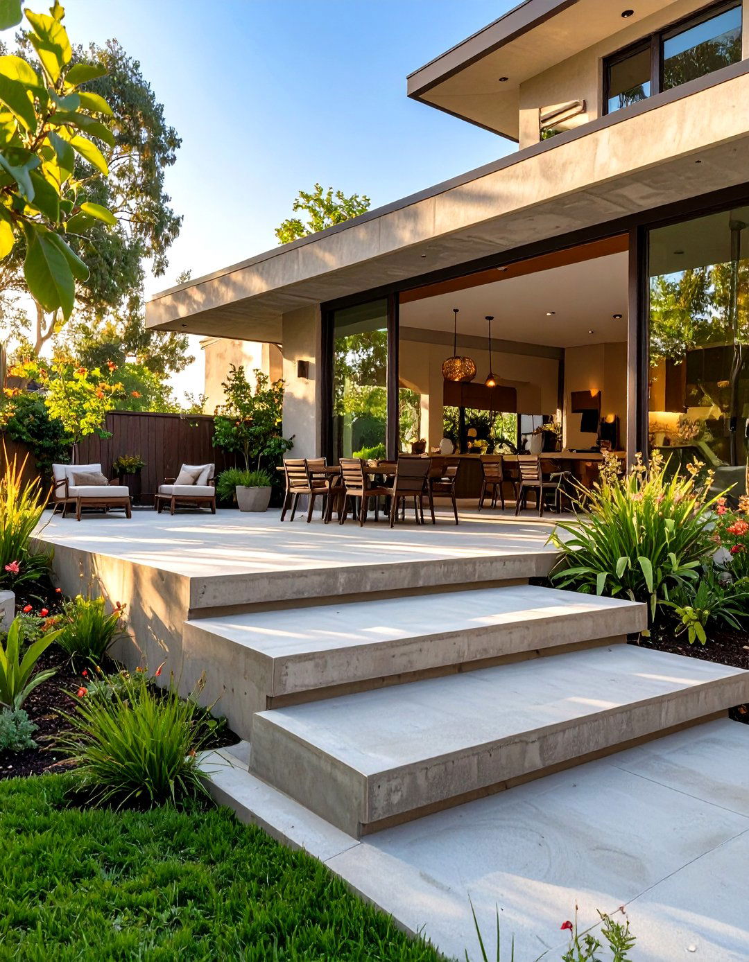 30 Simple Concrete Patio Ideas for a Sleek Outdoor Look