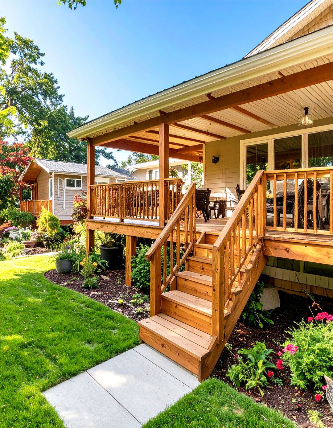 Multi Level Deck And Porch - 30 mobile home porch ideas