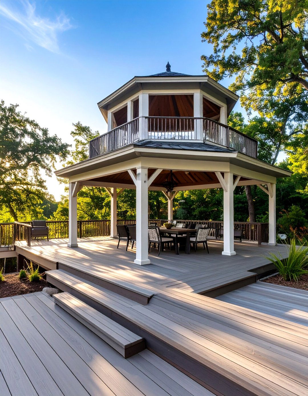 Multi Level Deck and Gazebo - 30 deck gazebo ideas