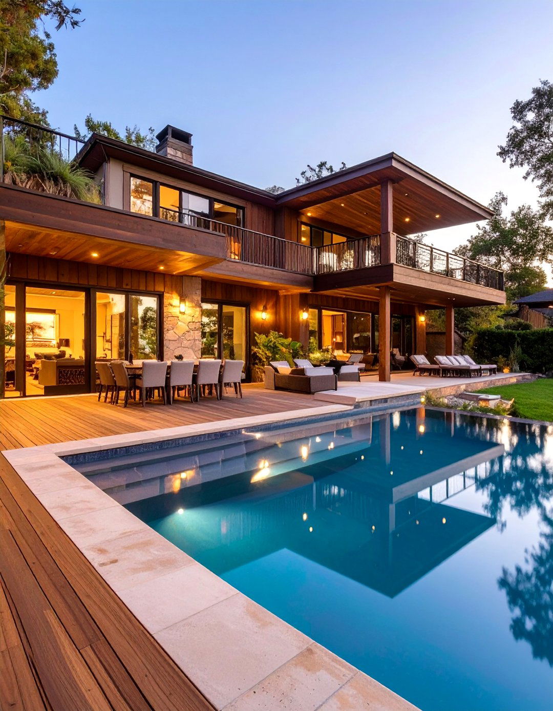 Multi Level Deck and Pool Landscaping - 30 ai pool landscaping ideas