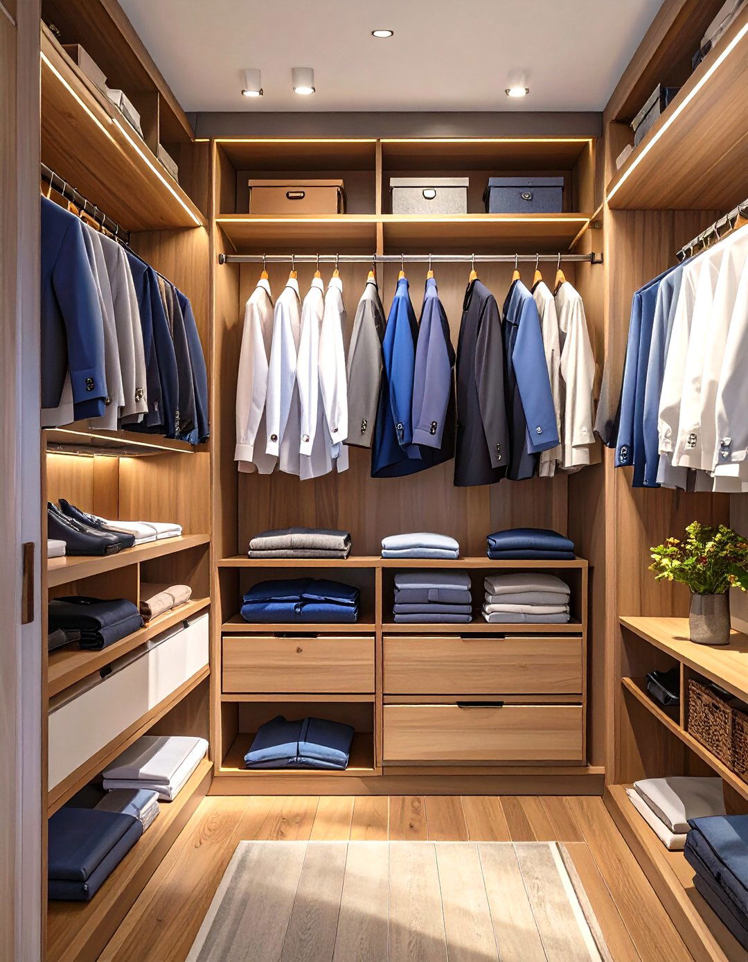 Multi Level Hanging Rods - 30 walk in closet organization ideas