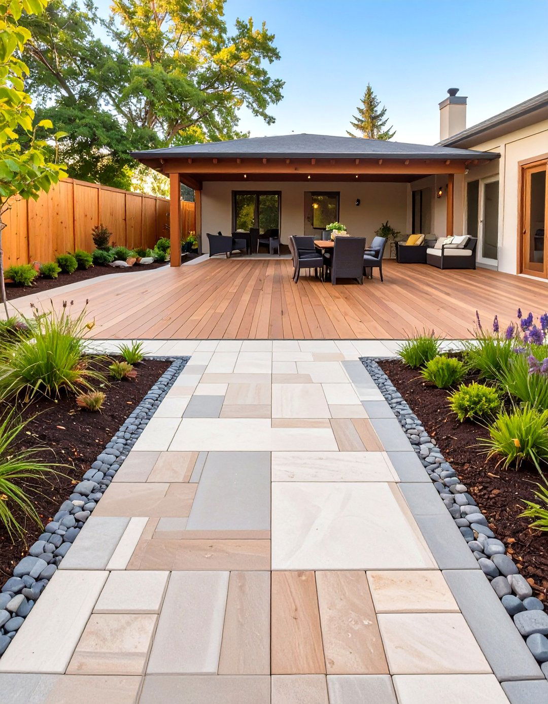 Multi Pattern Stamped Concrete Patio - 30 stamped concrete patio ideas