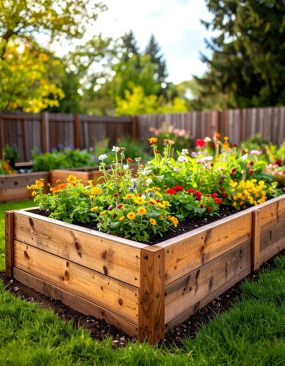 Multi Width Board Raised Garden Bed - 30 raised garden beds ideas