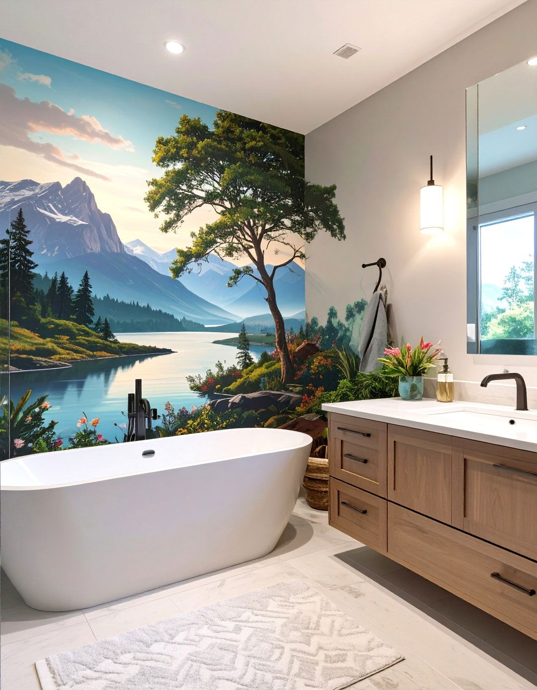 Mural Wallpaper Bathroom Walls - 30 bathroom wall ideas