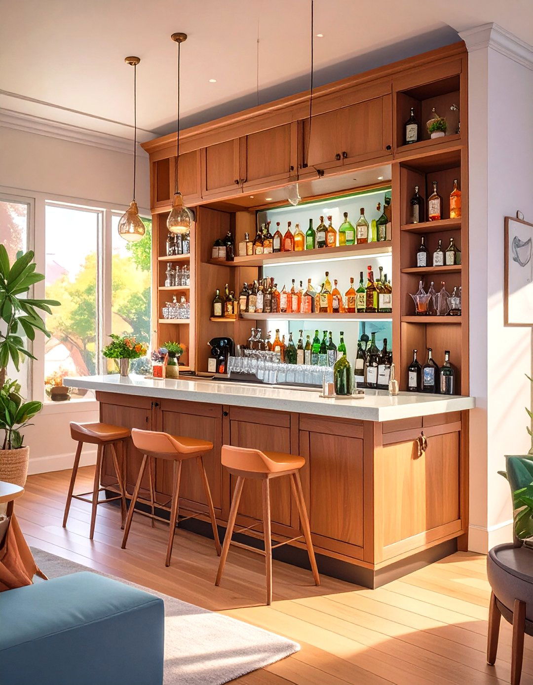 Murphy Bar Wall Unit Man Cave - 30 tiny small man cave ideas