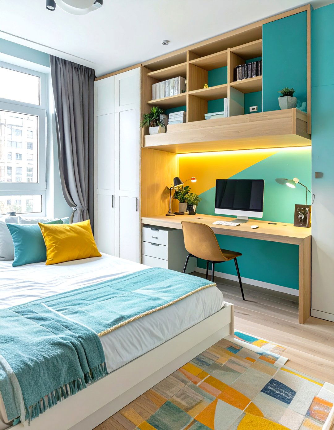 Murphy Bed and Desk Combo Layout - 30 small office layout ideas