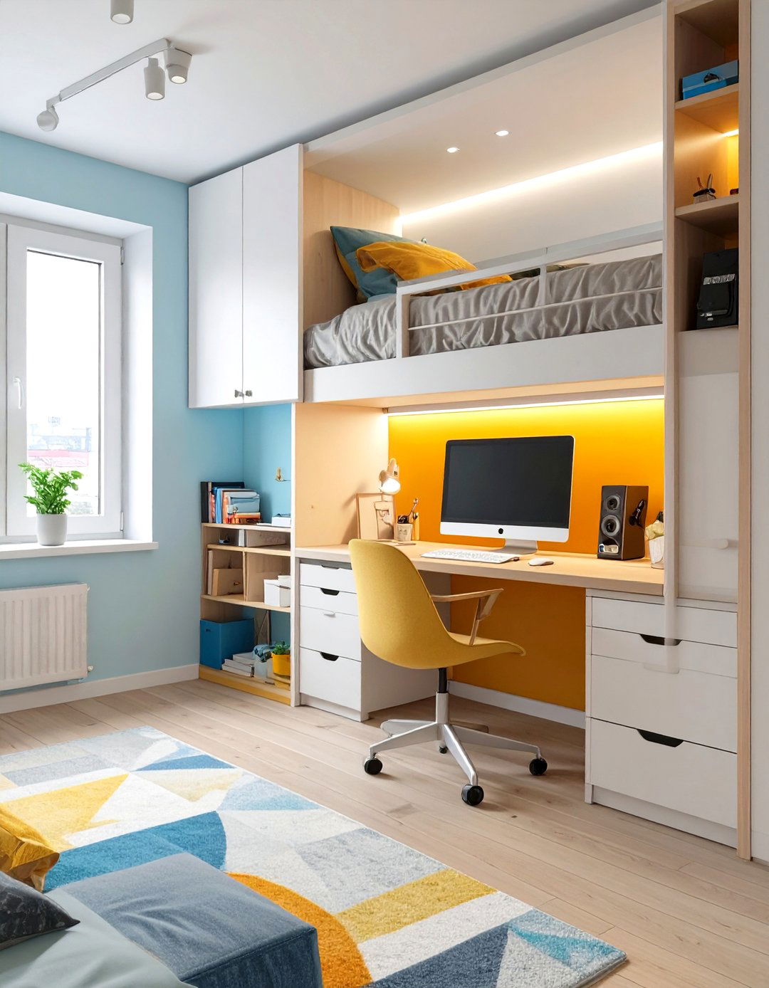 Murphy Bed and Desk Combo Small Home Office Design - 30 small home office design ideas