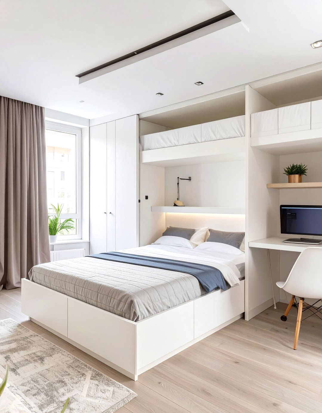 Murphy Bed and Desk Small Office - 30 small office ideas for work