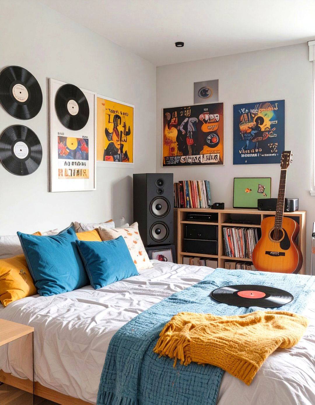 Music Lovers Retreat Dorm Room - 30 college dorm ideas